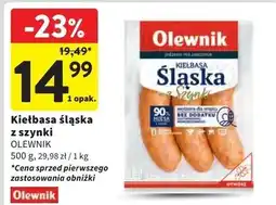 Intermarche Kiełbasa śląska z szynki Olewnik oferta