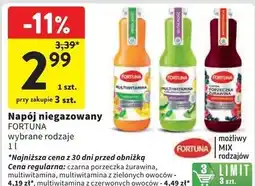 Intermarche Napój multiwitamina z czerwonych owoców Fortuna oferta