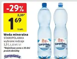 Intermarche Woda niegazowana Staropolanka 800 oferta