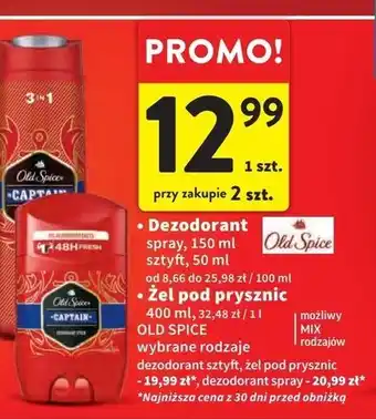 Intermarche Żel pod prysznic Old Spice Captain oferta