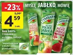 Intermarche Sok 100% polskie jabłka z porzeczką Tymbark oferta