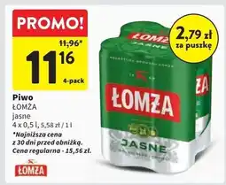 Intermarche Piwo Łomża Jasne (Dawniej Export) oferta