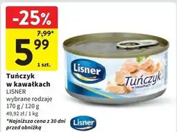 Intermarche Tuńczyk w kawałkach sosie własnym Lisner oferta