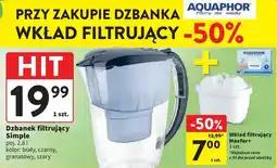 Intermarche Dzbanek filtrujący simple 2.8 l szary Aquaphor oferta