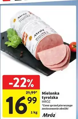 Intermarche Mielonka tyrolska Mróz oferta
