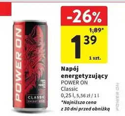Intermarche Napój energetyzujący Power On oferta
