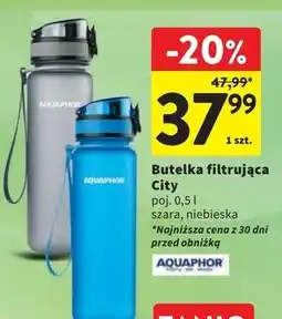 Intermarche Butelka filtrująca city 500 ml szara Aquaphor oferta