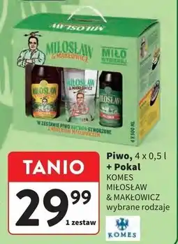 Intermarche Piwo + szlanka Miłosław & Makłowicz oferta