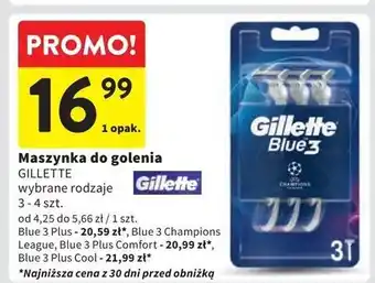 Intermarche Maszynki do golenia Gillette Blue 3 Plus Cool oferta