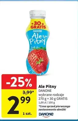 Intermarche Jogurt truskawka-poziomka Danone Ale Pitny oferta