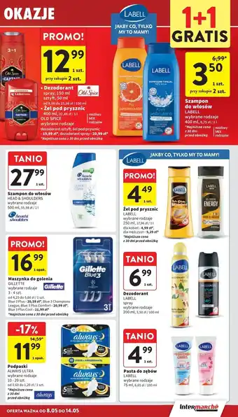 Intermarche Szampon do włosów przeciwłupieżowy Labell oferta