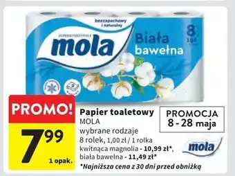Intermarche Papier toaletowy kwitnąca magnolia Mola White oferta