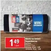 E.Leclerc Worki na śmieci supermocne 120 l Anna Zaradna oferta
