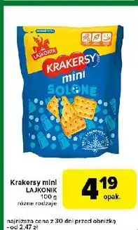 Carrefour Express Krakersy solone Lajkonik Mini oferta