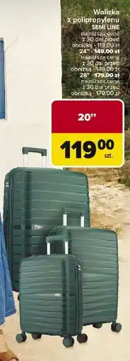 Carrefour Walizka polipropylenowa 28 Semi Line oferta