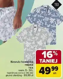 Carrefour Koszula męska bawełniana s-3xl Tex oferta