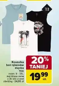Carrefour Koszulka bez rękawów z nadrukiem s-3xl Tex oferta
