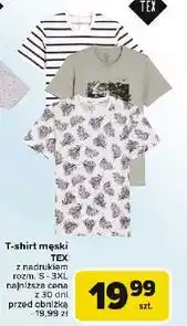 Carrefour T-shirt męski s-3xl Tex oferta