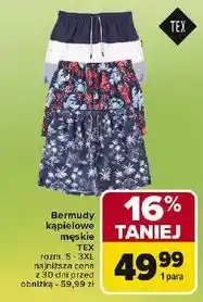 Carrefour Bermudy kąpielowe męskie s-3xl Tex oferta