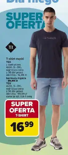 Carrefour Bermudy męskie s-3xl Tex oferta