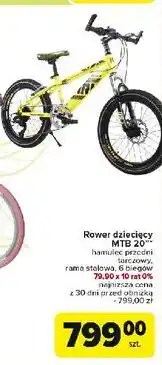Carrefour Market Rower dziecięcy mtb 20 oferta