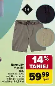 Carrefour Bermudy męskie s-3xl Tex oferta