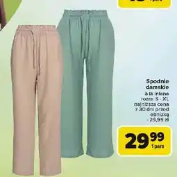 Carrefour Spodnie damskie s-xl oferta
