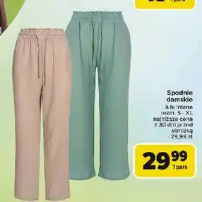 Carrefour Spodnie damskie s-xl oferta