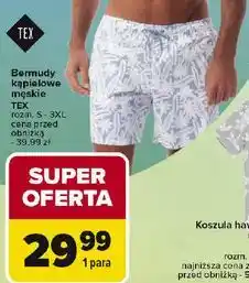 Carrefour Bermudy kąpielowe męskie s-3xl Tex oferta