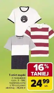 Carrefour T-shirt męski s-3xl oferta
