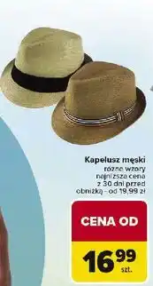 Carrefour Kapelusz męski oferta