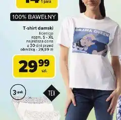 Carrefour T-shirt damski śpiąca królewna s-xl oferta