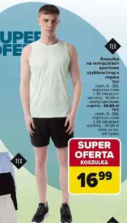Carrefour Szorty sportowe męskie s-3xl Tex oferta