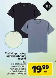 Carrefour T-shirt męski szybkoschnący s-3xl Tex oferta