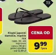 Carrefour Japonki męskie 36-46 Tex oferta