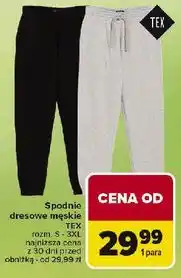 Carrefour Spodnie dresowe męskie s-3xl Tex oferta