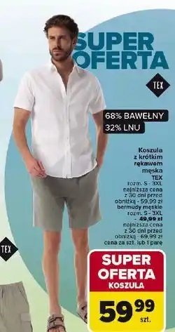 Carrefour Bermudy męskie s-3xl Tex oferta
