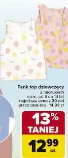 Carrefour Tank top dziewczęcy 2-14 lat Tex oferta