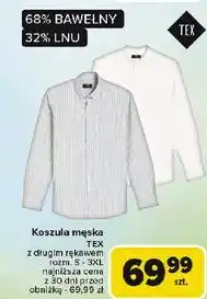 Carrefour Koszula męska s-3xl Tex oferta