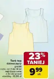 Carrefour Tank top dziewczęcy 3-14 lat oferta