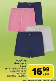 Carrefour Legginsy dziecięce 4-16 lat oferta