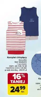Carrefour Komplet chłopięcy 3-14 lat Tex oferta