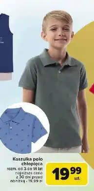 Carrefour Koszulka polo chłopięca oferta