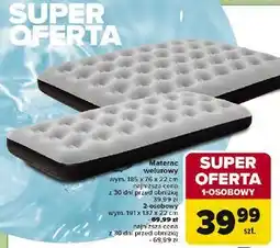 Carrefour Materac 2-osobowy 191 x 137 22 cm oferta