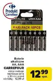 Carrefour Baterie alkaiczne aaa Carrefour oferta