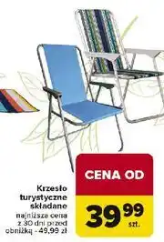 Carrefour Krzesełko turystyczne składane oferta