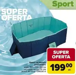 Carrefour Basen ze stelażem prodtokątny 155 x 118 45 cm oferta