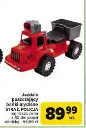 Carrefour Jeździk auto policyjne puszczający bańki mydlane oferta