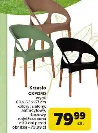 Carrefour Krzesło oxford beżowe oferta