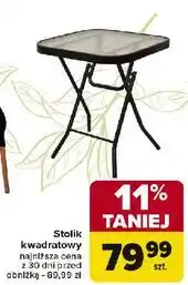 Carrefour Stolik kwadratowy balkonowy oferta